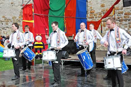 Trommler des Karneval-Klubs Hellau zum Frühlingsfest Petersberg Erfurt